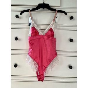 Fuschia Lace Bodysuit
